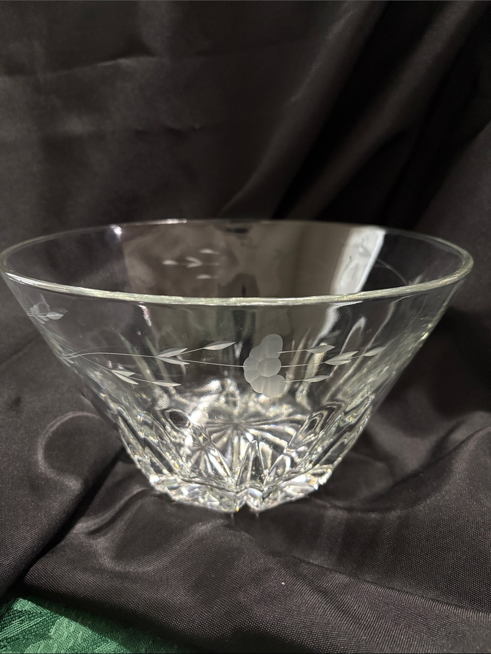 Princess House Heritage Vintage Crystal Salad Bowl